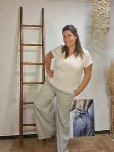 Pantaló gris perla