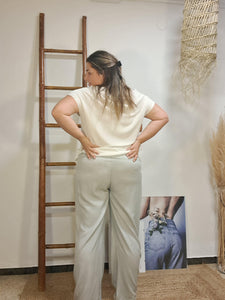 Pantaló gris perla