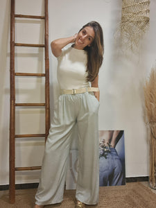 Pantaló gris perla