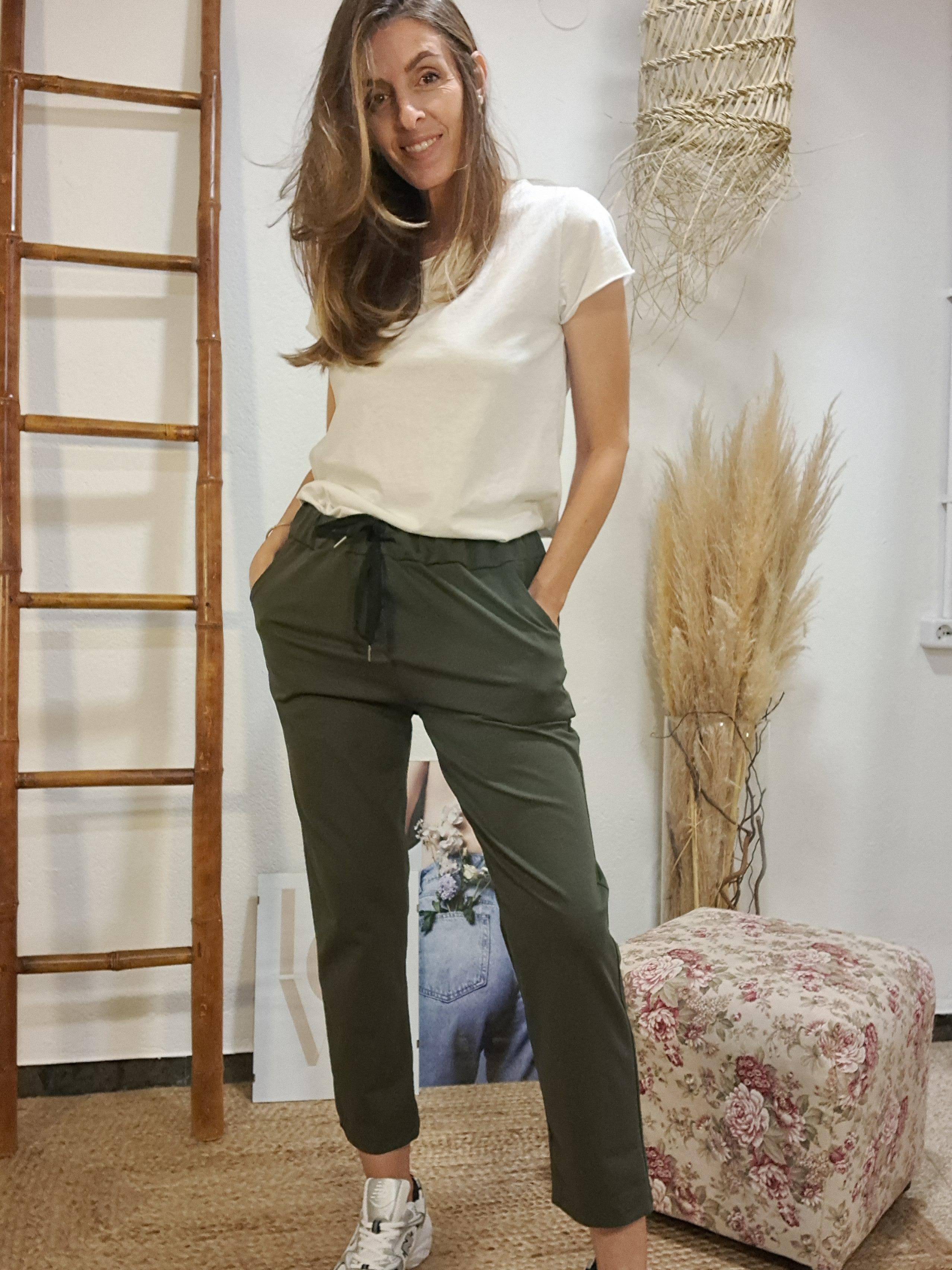 Pantaló comfy caqui