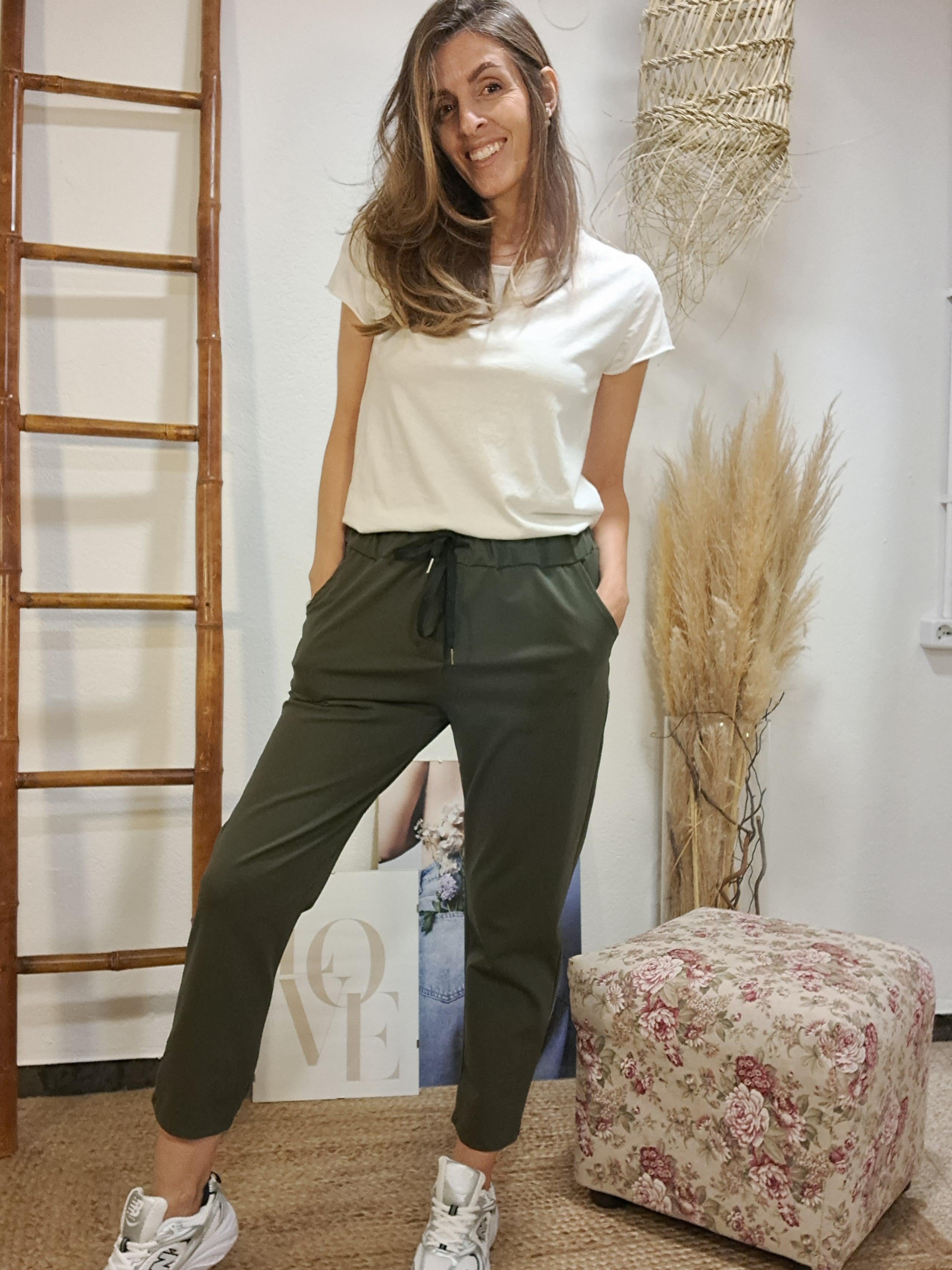 Pantaló comfy caqui