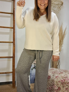 Pantaló lurex gris