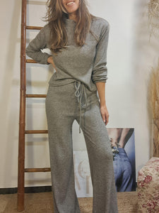 Pantaló lurex gris