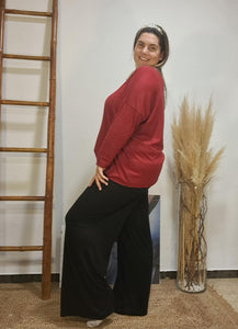 Pantaló comfy curvy negre