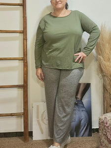 Pantaló comfy curvy gris