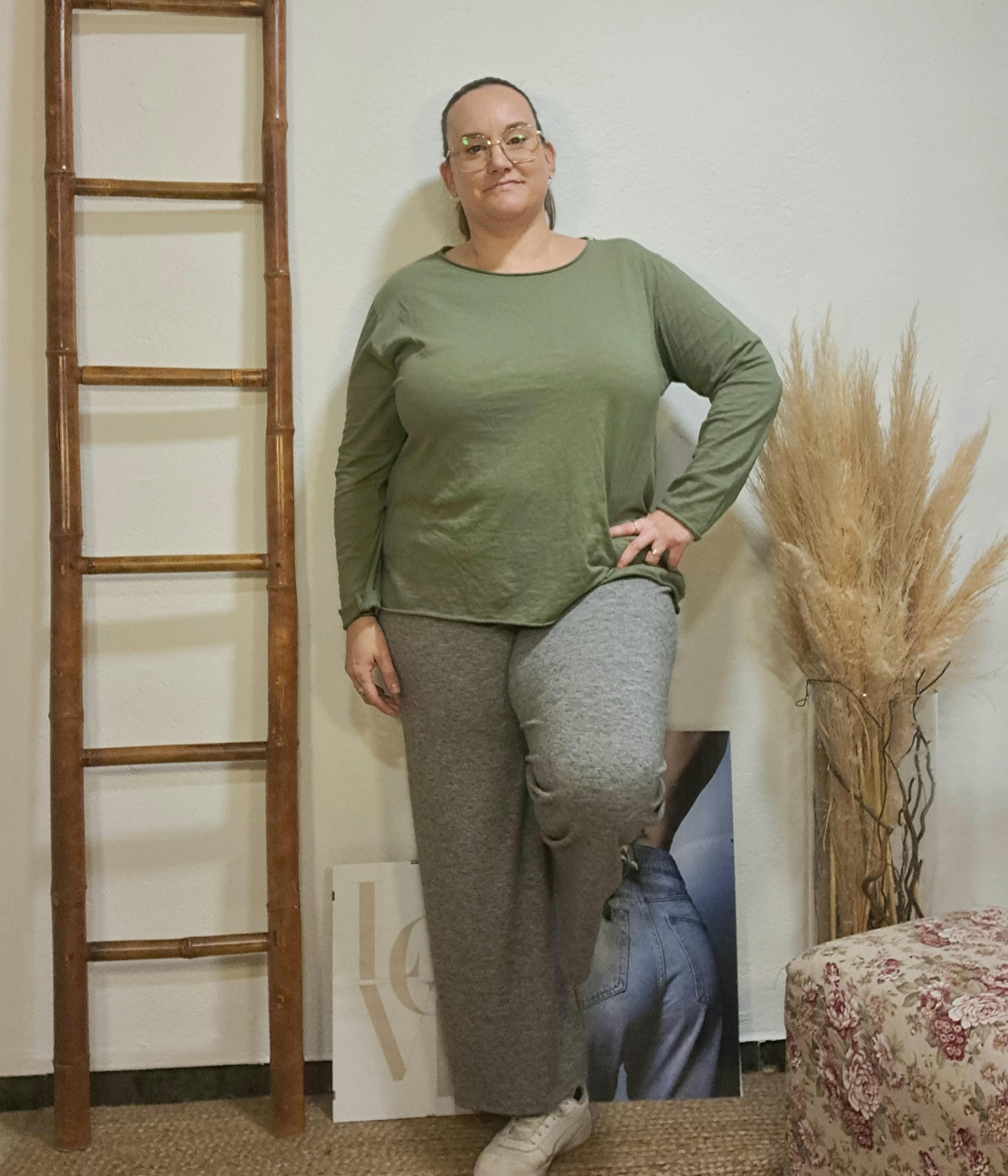 Pantaló comfy curvy gris