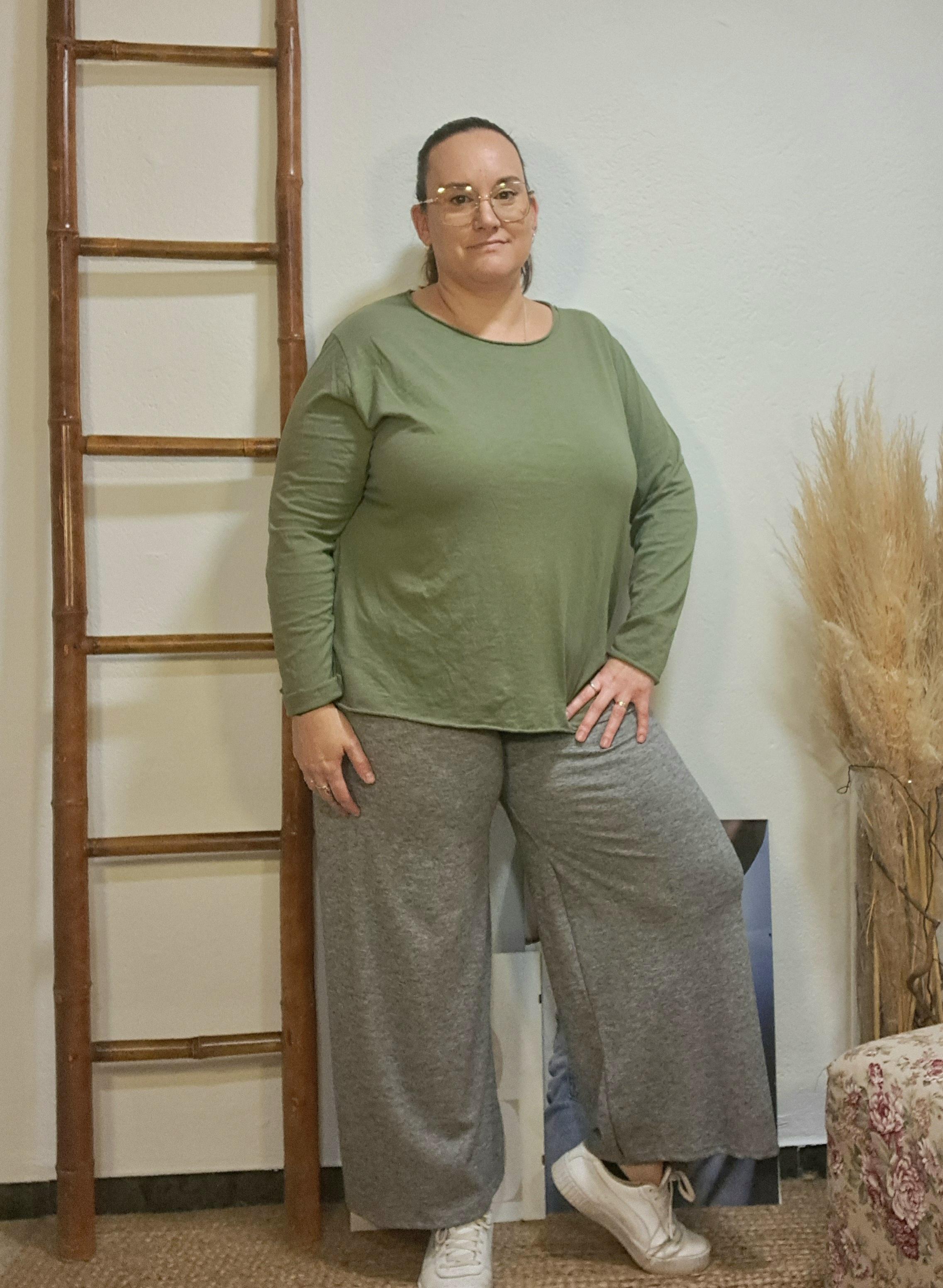 Pantaló comfy curvy gris