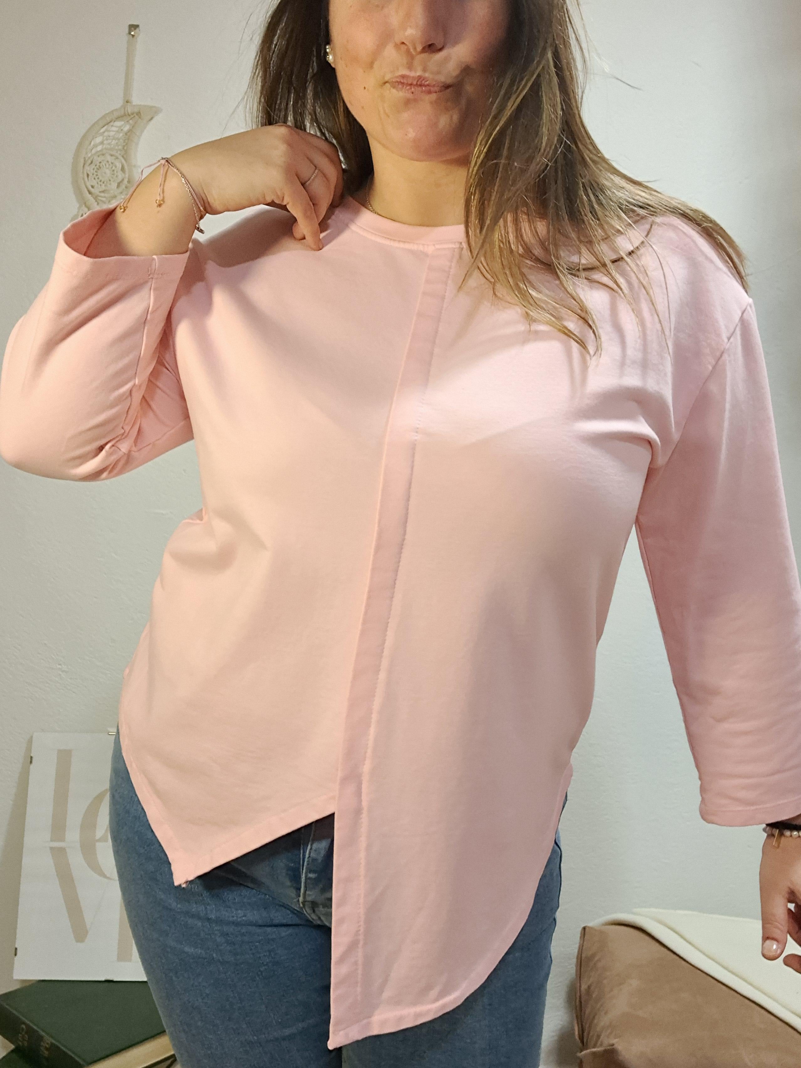 Jersei asimètric rosa