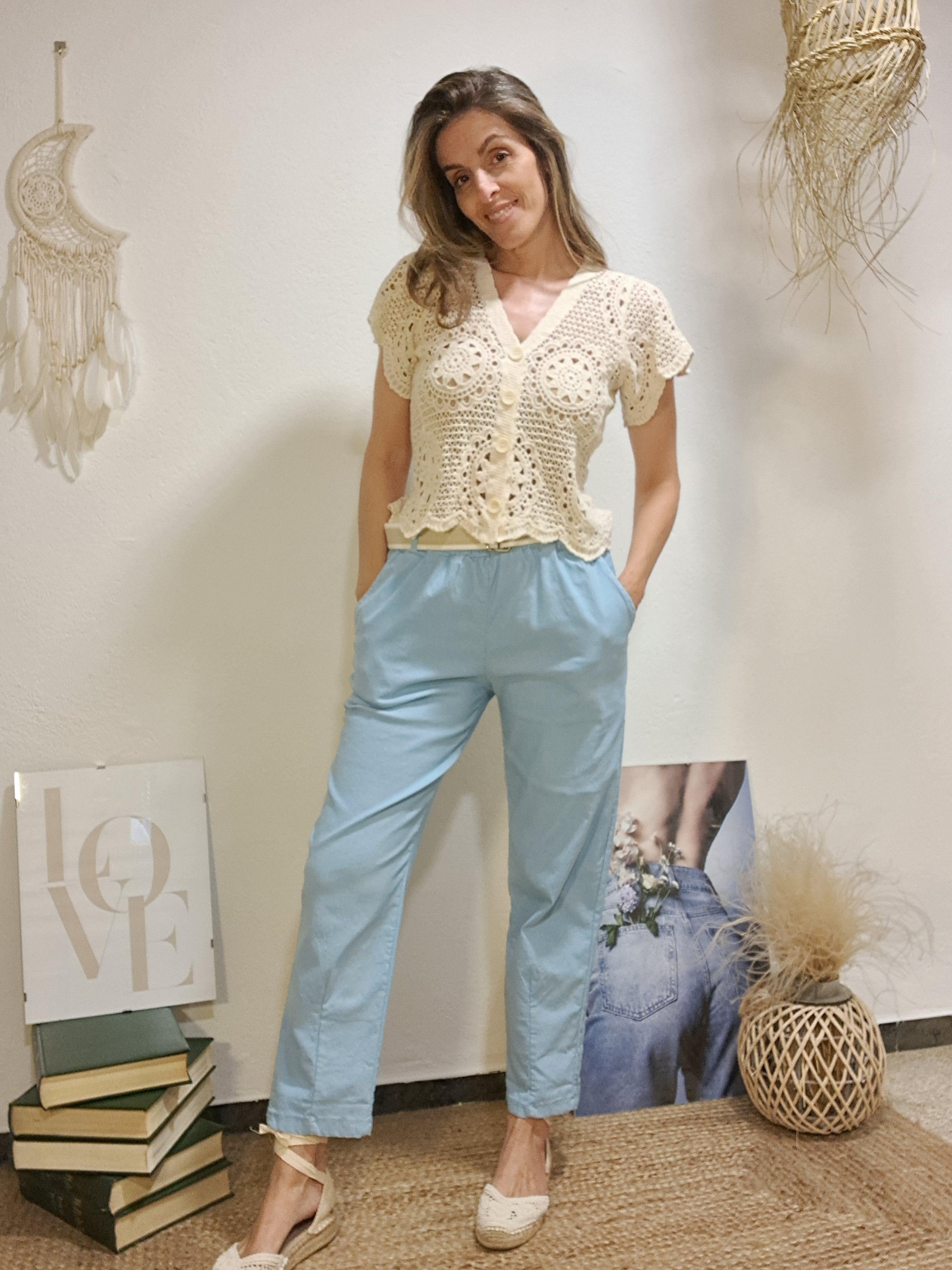 Pantaló blau bebè