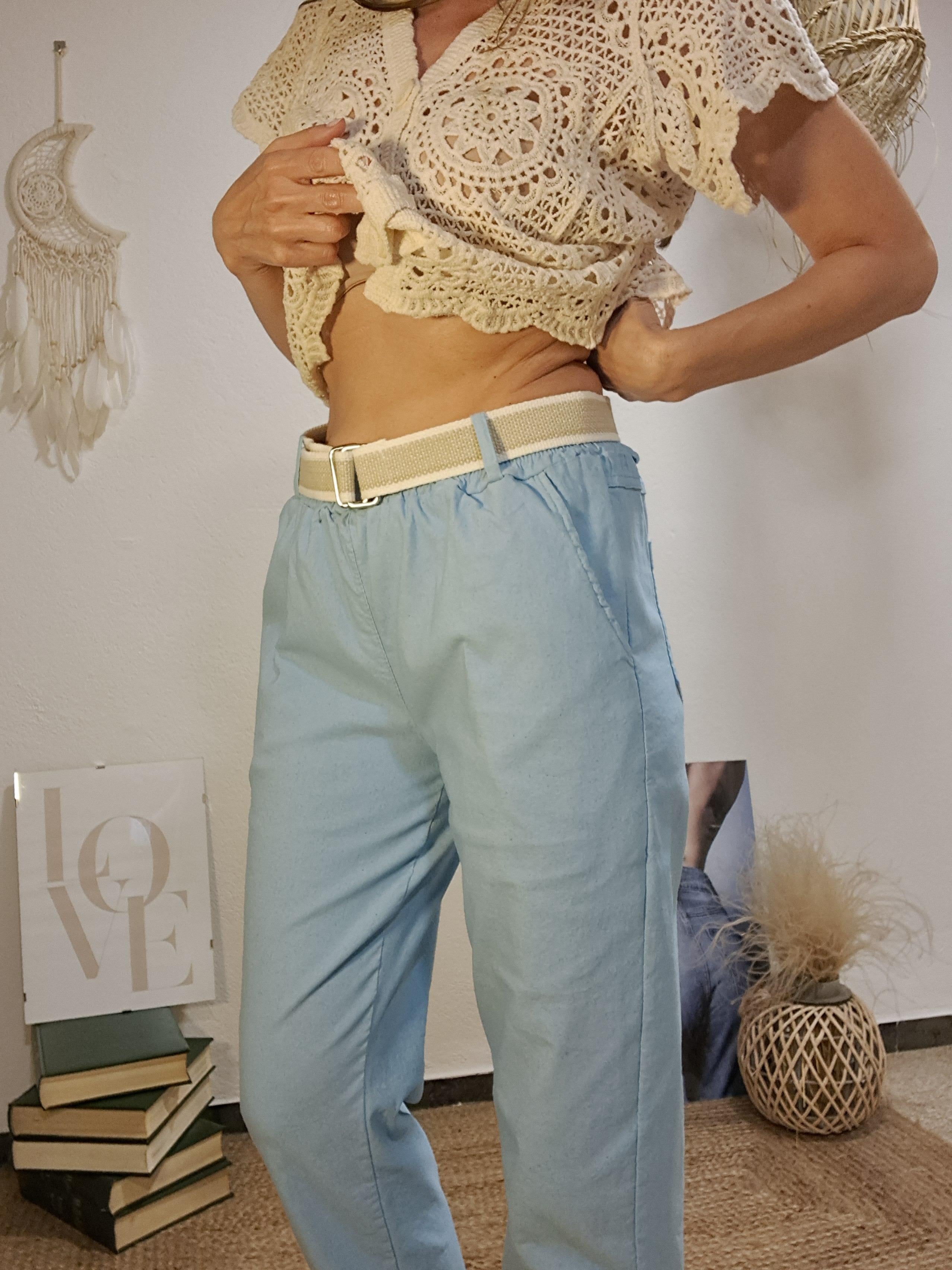 Pantaló blau bebè