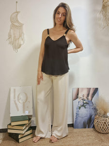 Pantaló palazzo crema