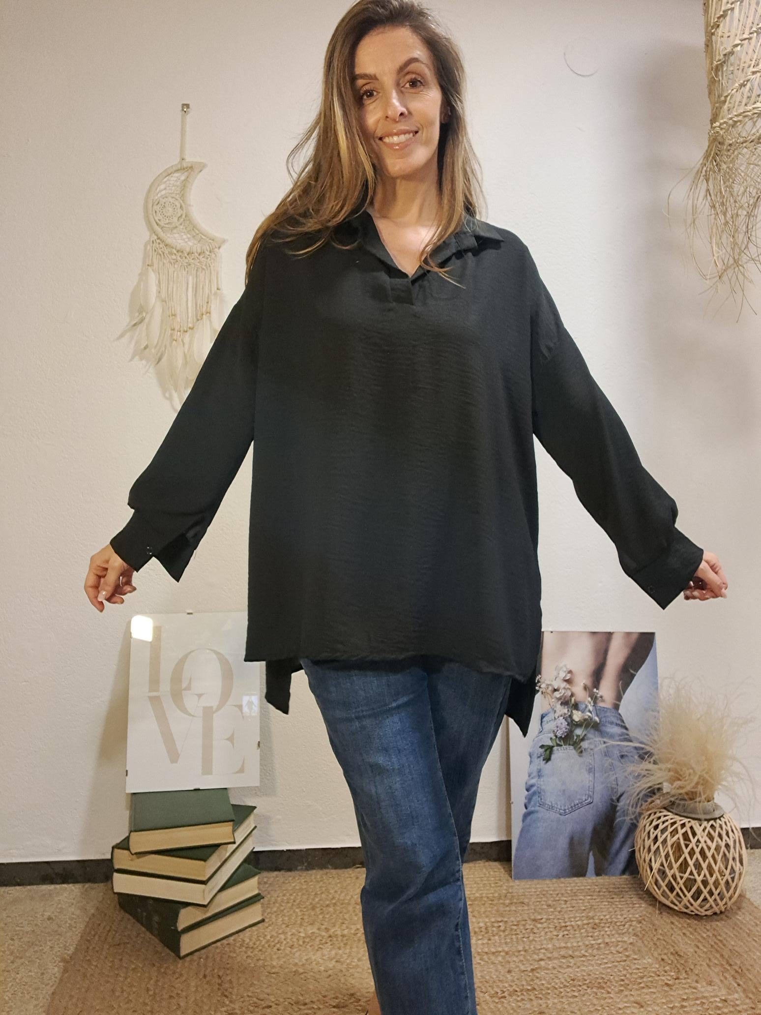 Camisa negre