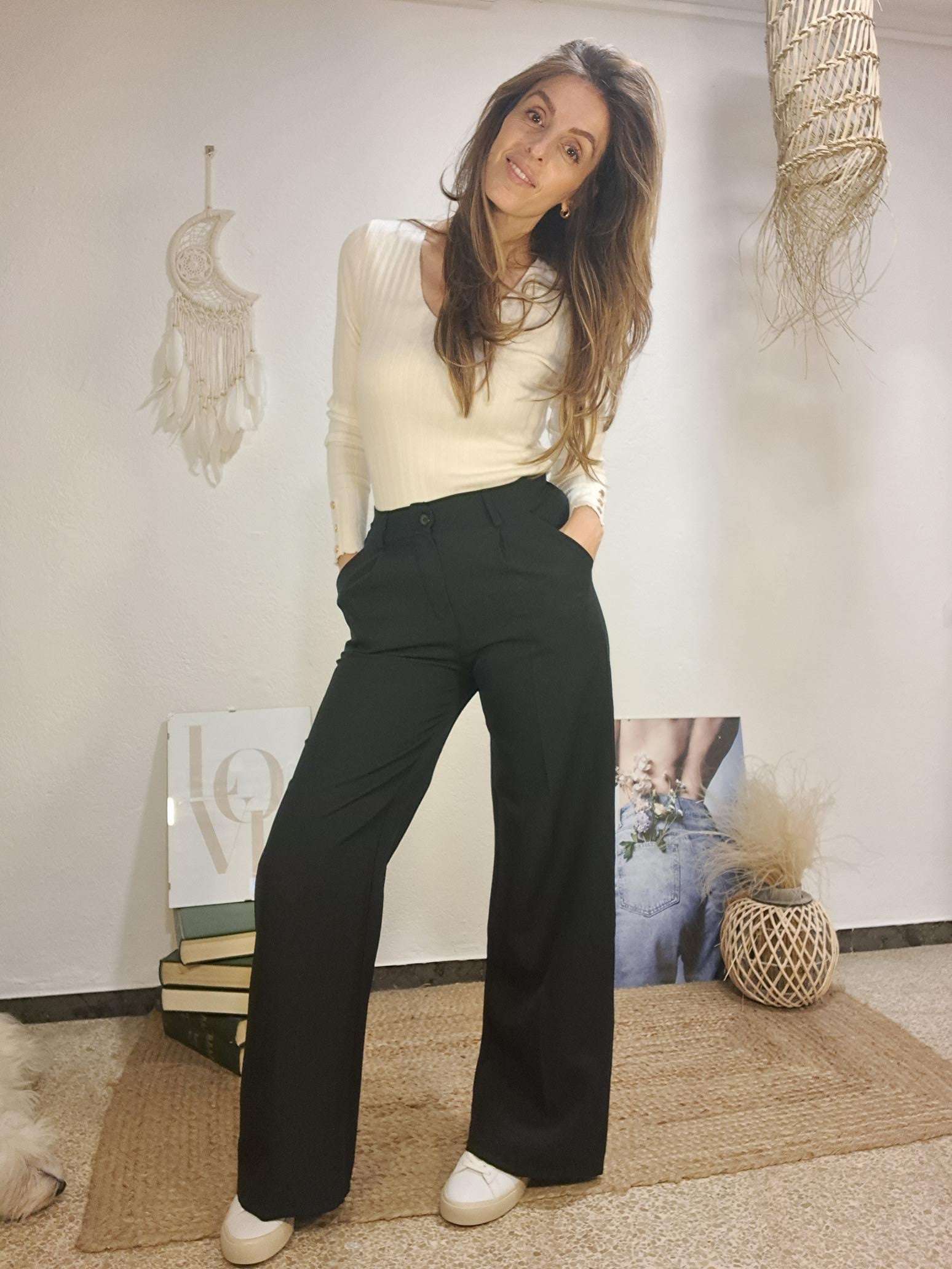 Pantaló palazzo negre