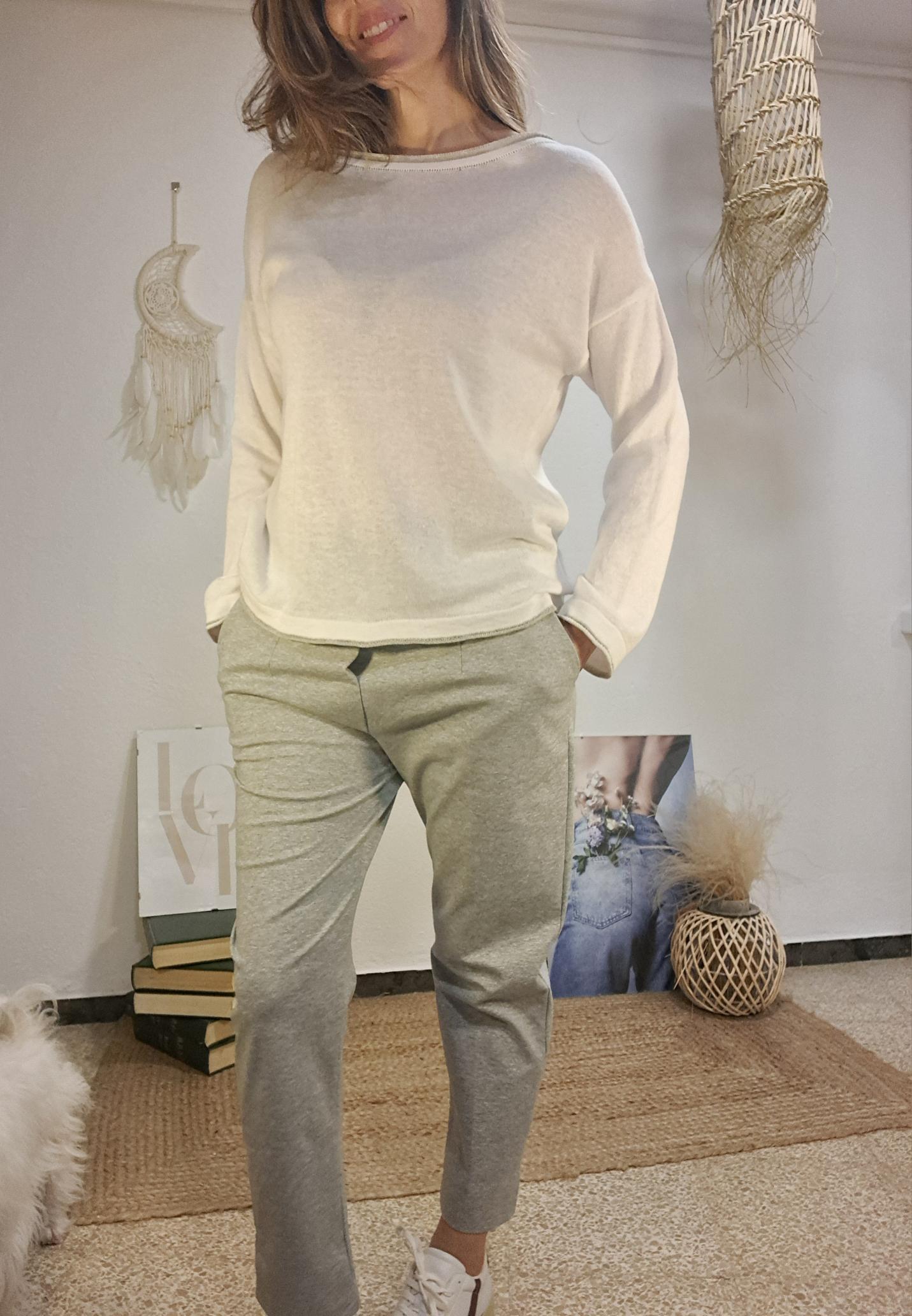 Pantaló punt roma gris