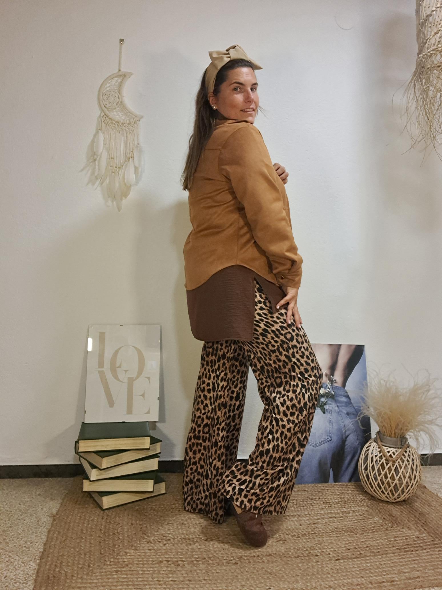 Jaqueta antelina camel