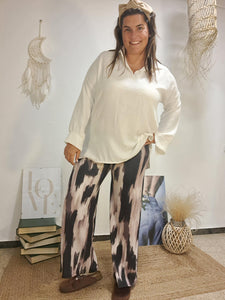 Pantaló estampat negre
