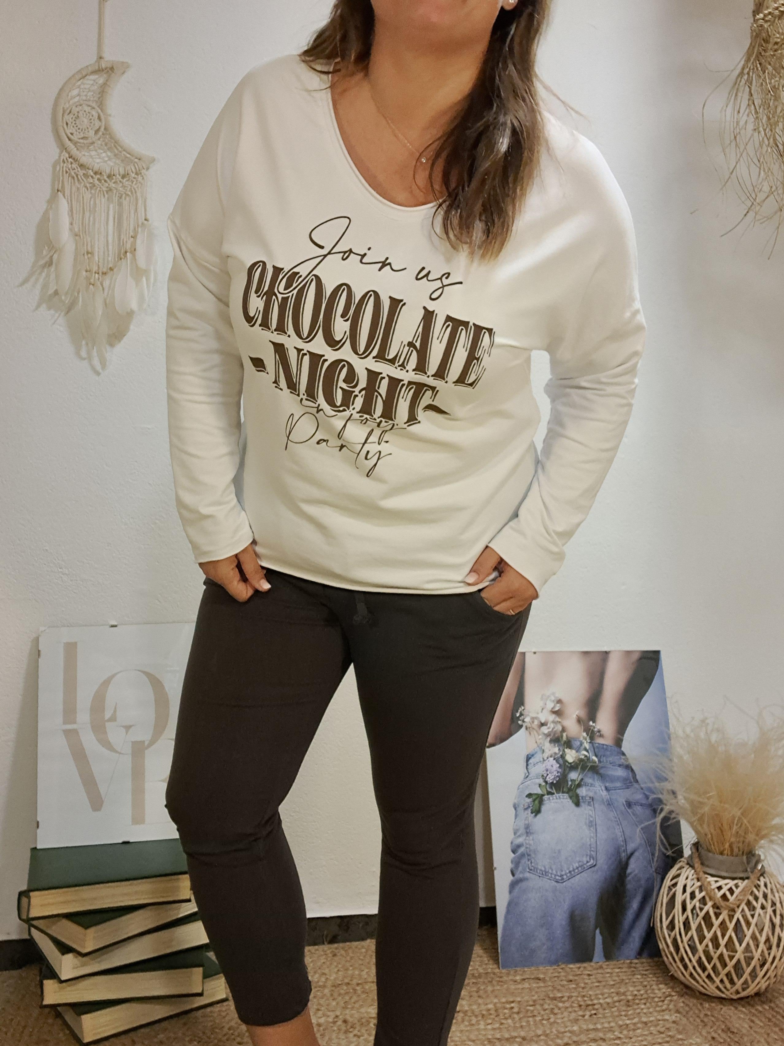 Dessuadora chocolate blanca