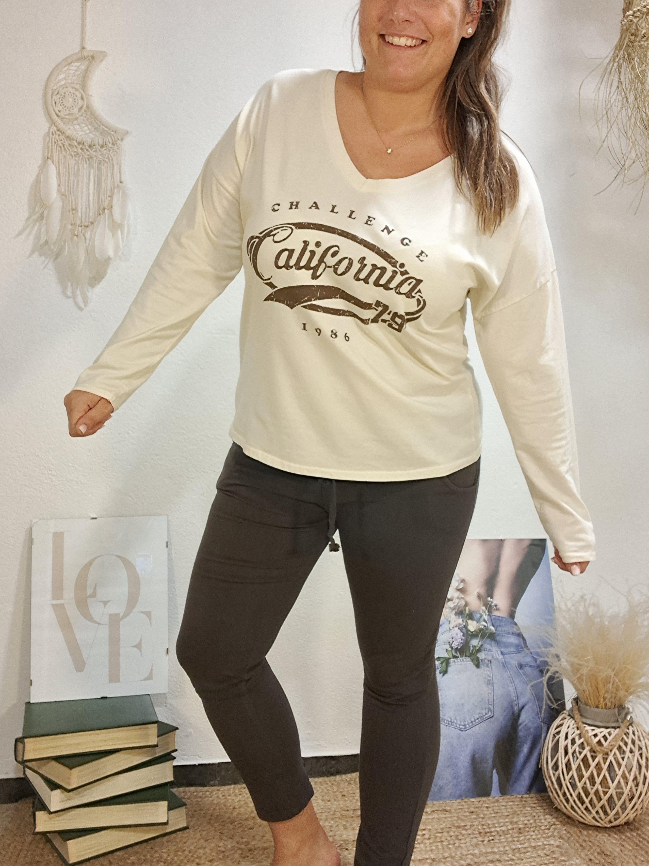 Samarreta Califronia crema