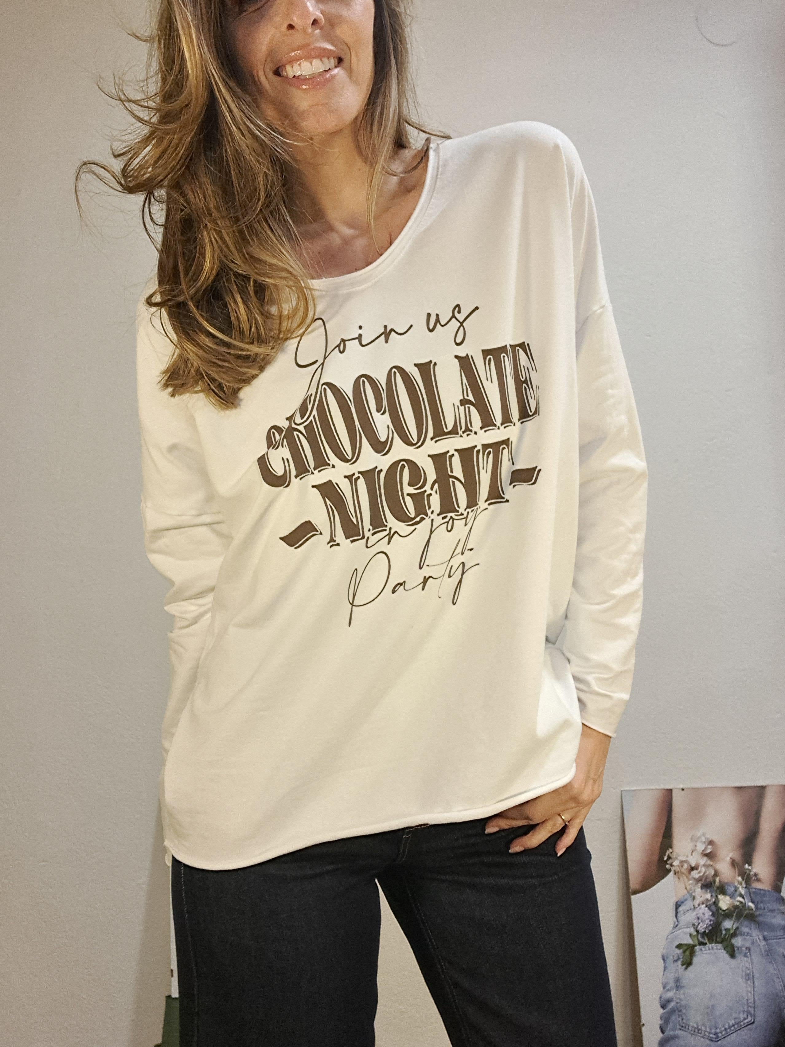 Dessuadora chocolate blanca