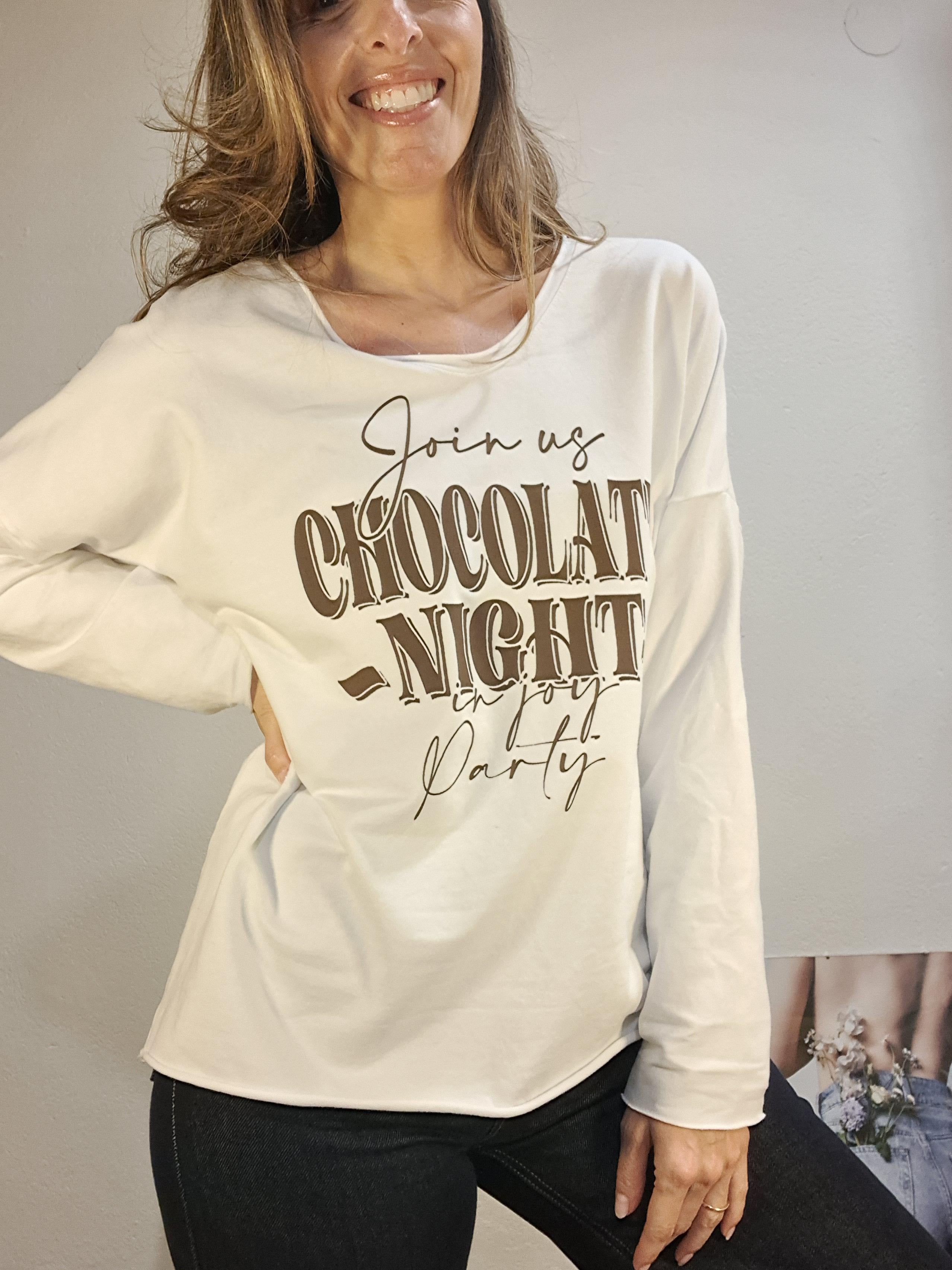 Dessuadora chocolate blanca