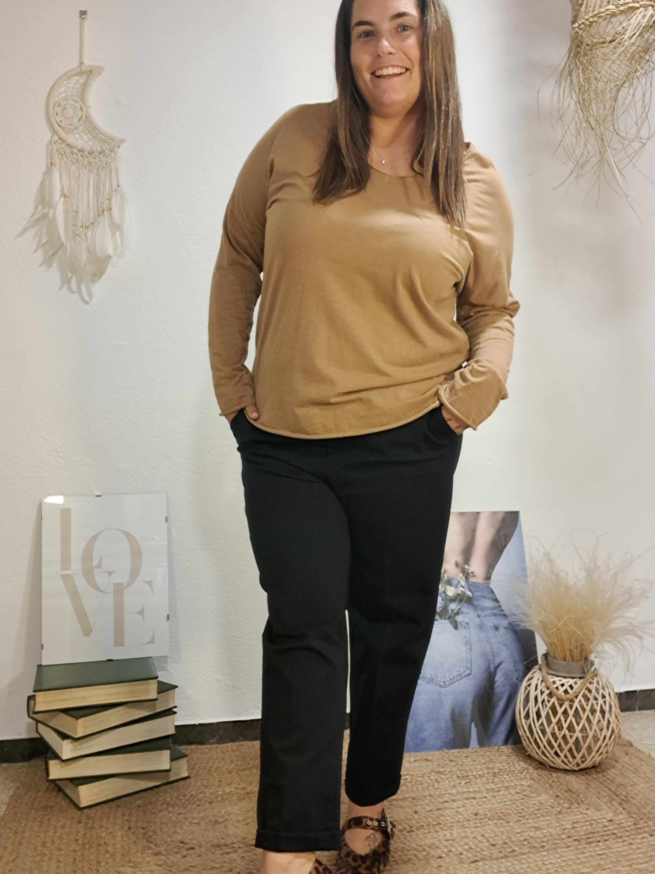 Pantaló curvy negre