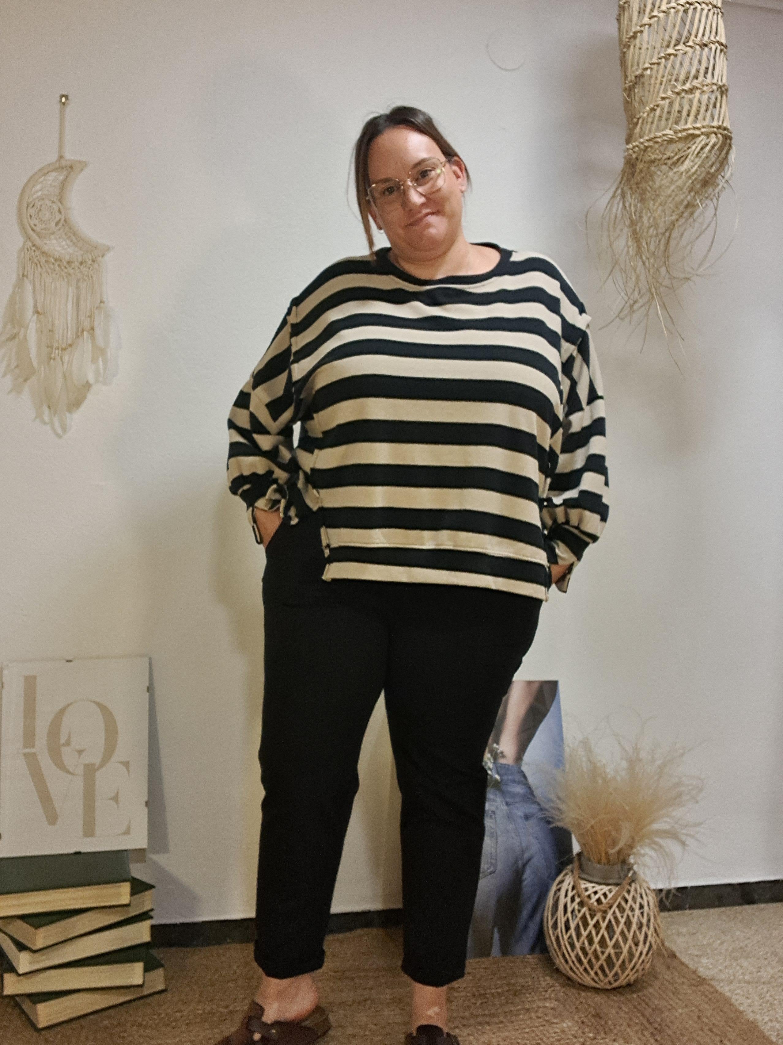 Pantaló curvy negre