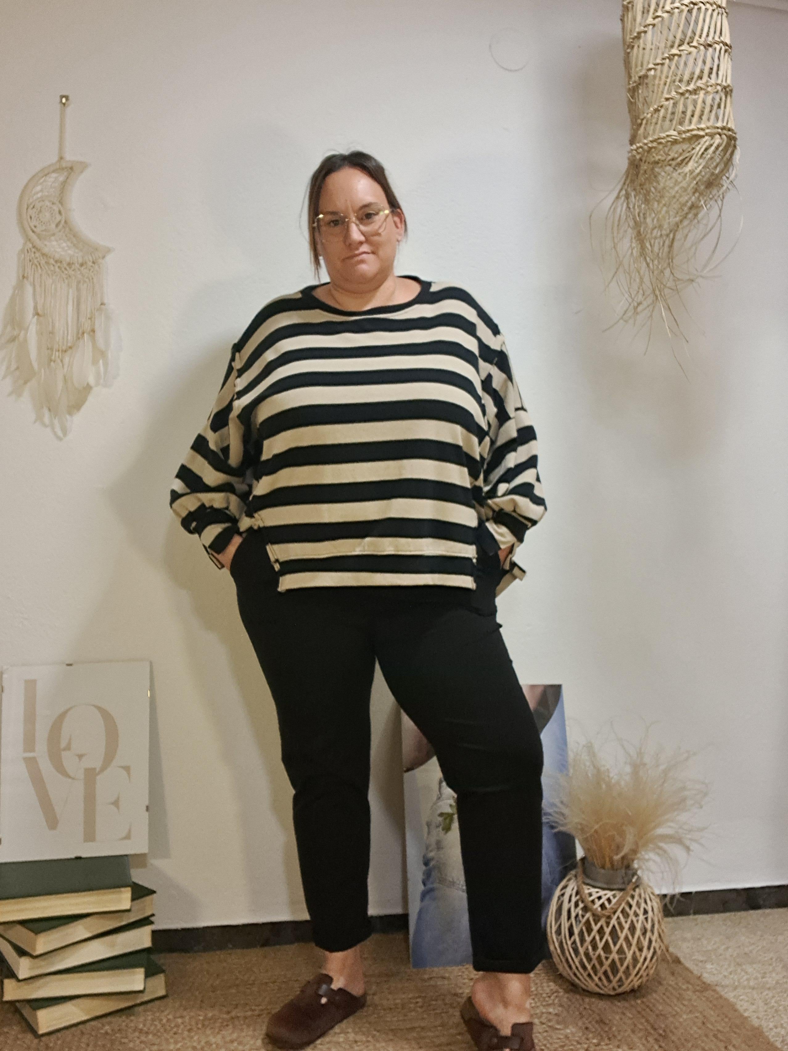 Pantaló curvy negre