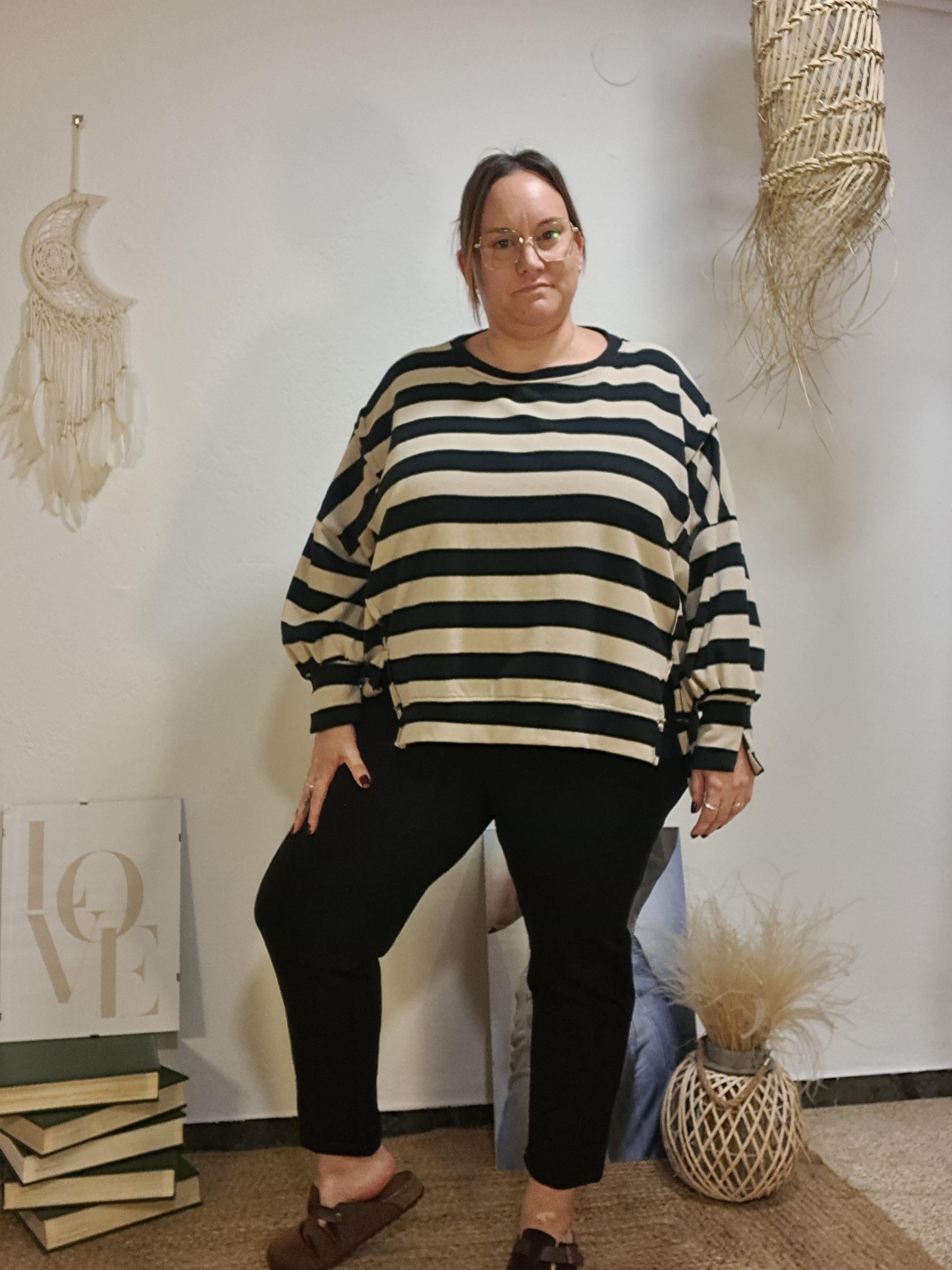 Pantaló curvy negre