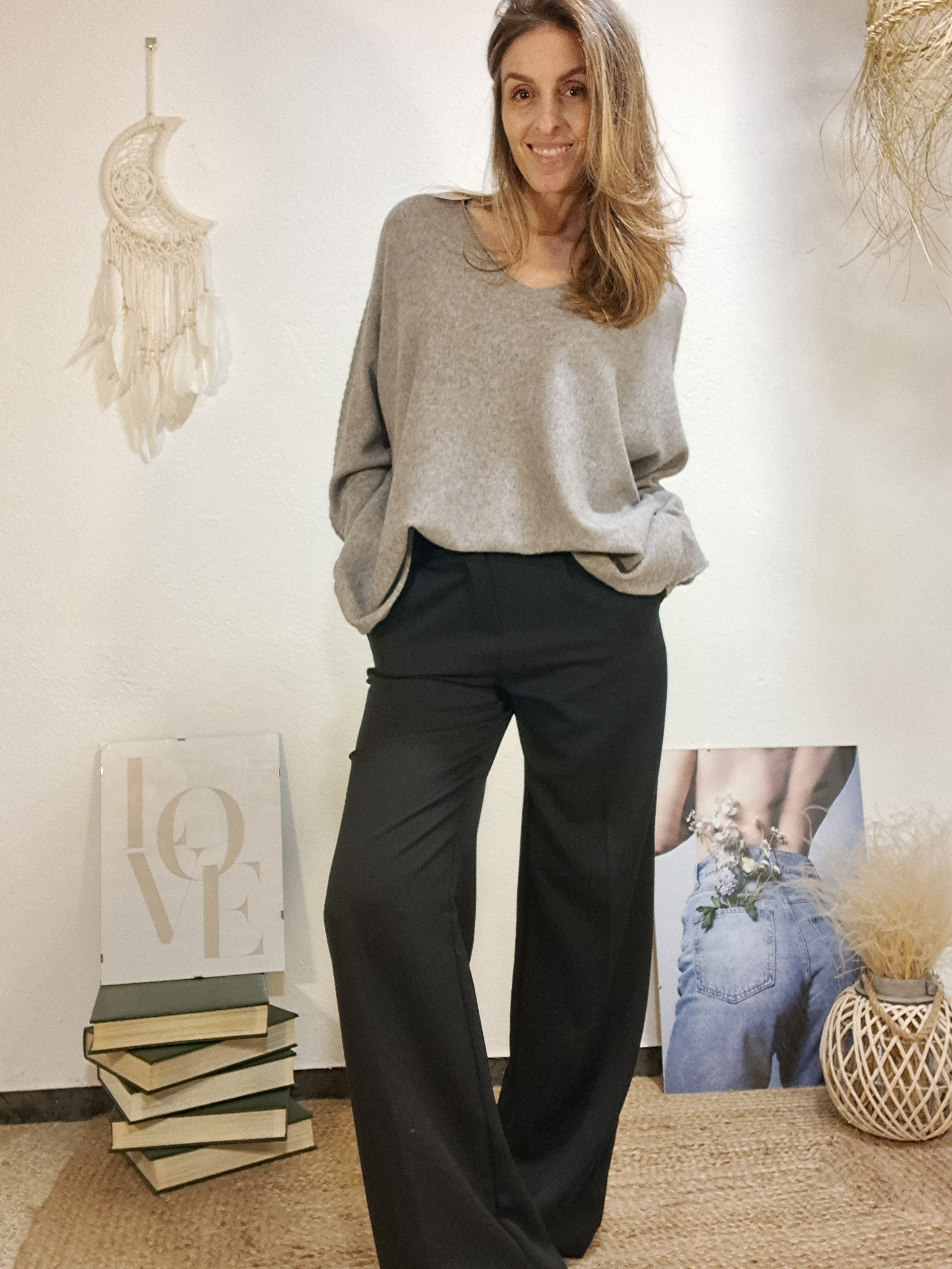 Pantaló palazzo negre