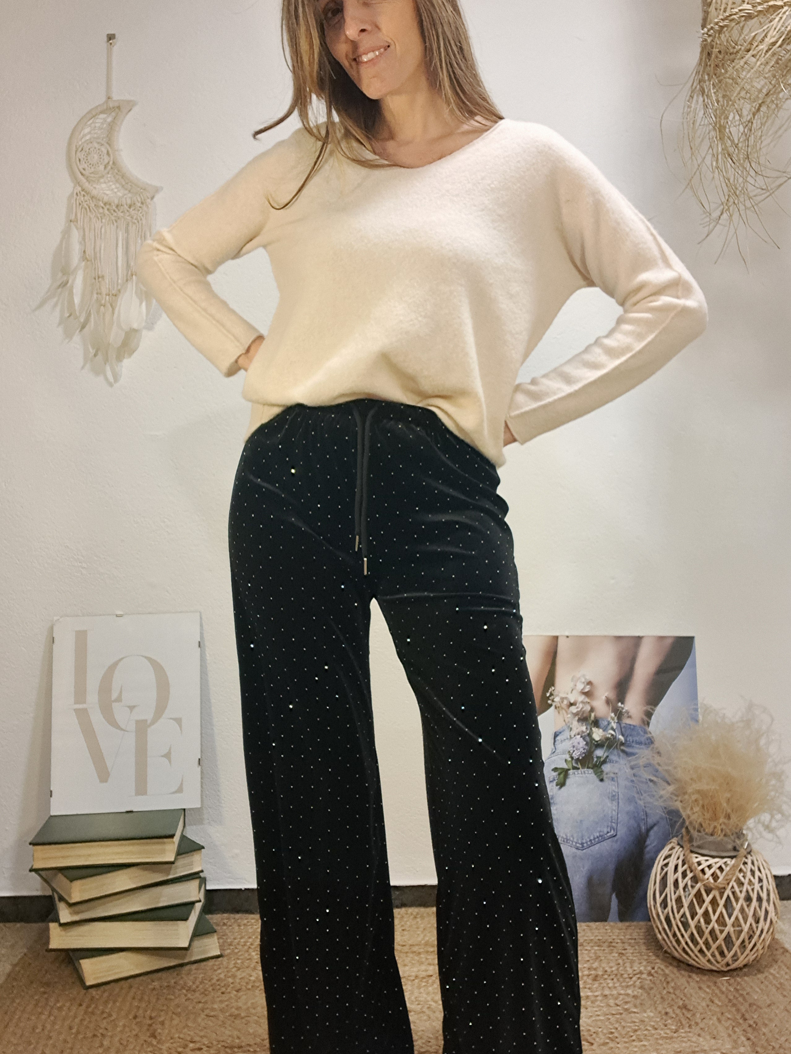 Pantaló brilli negre