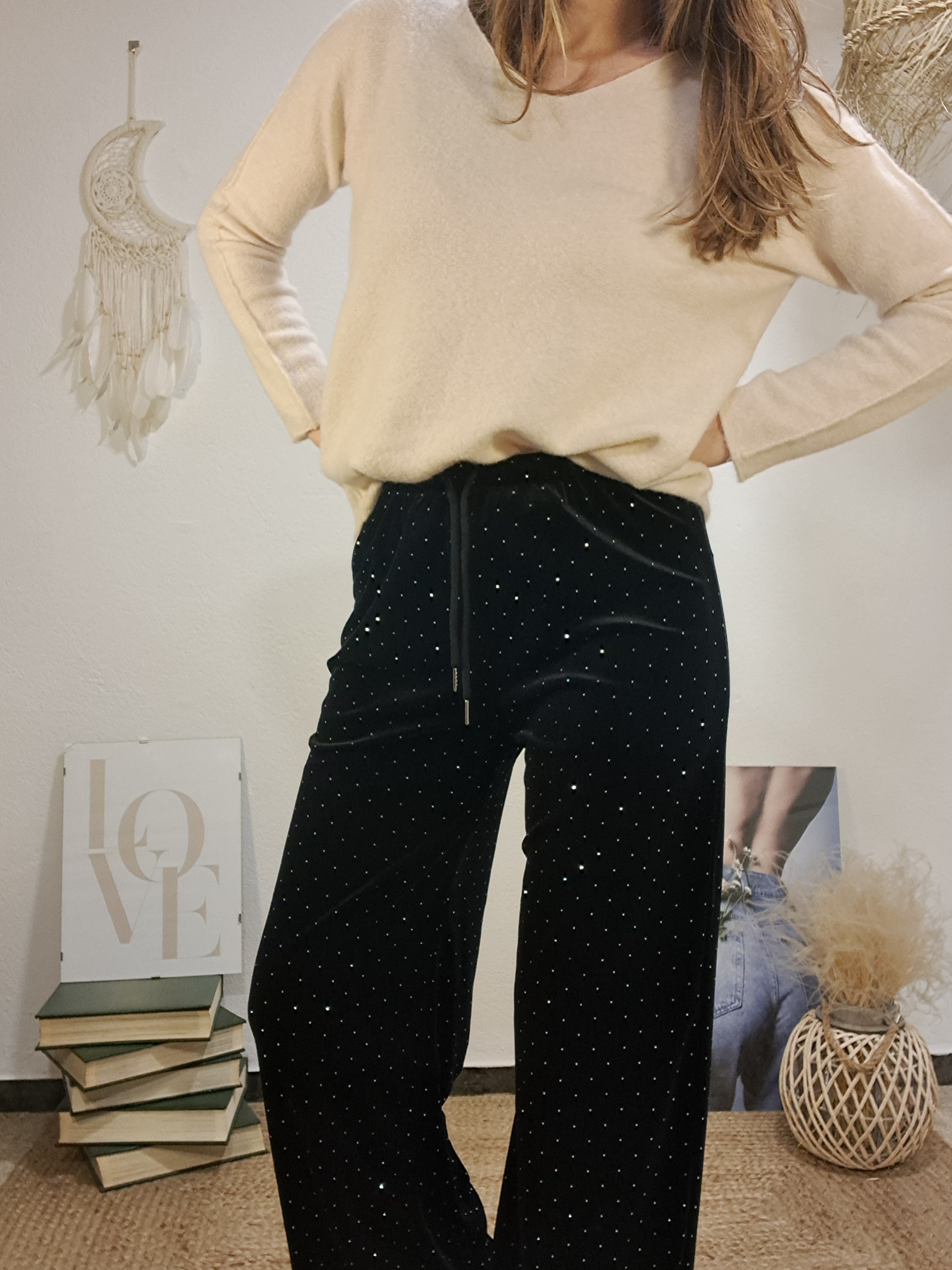 Pantaló brilli negre