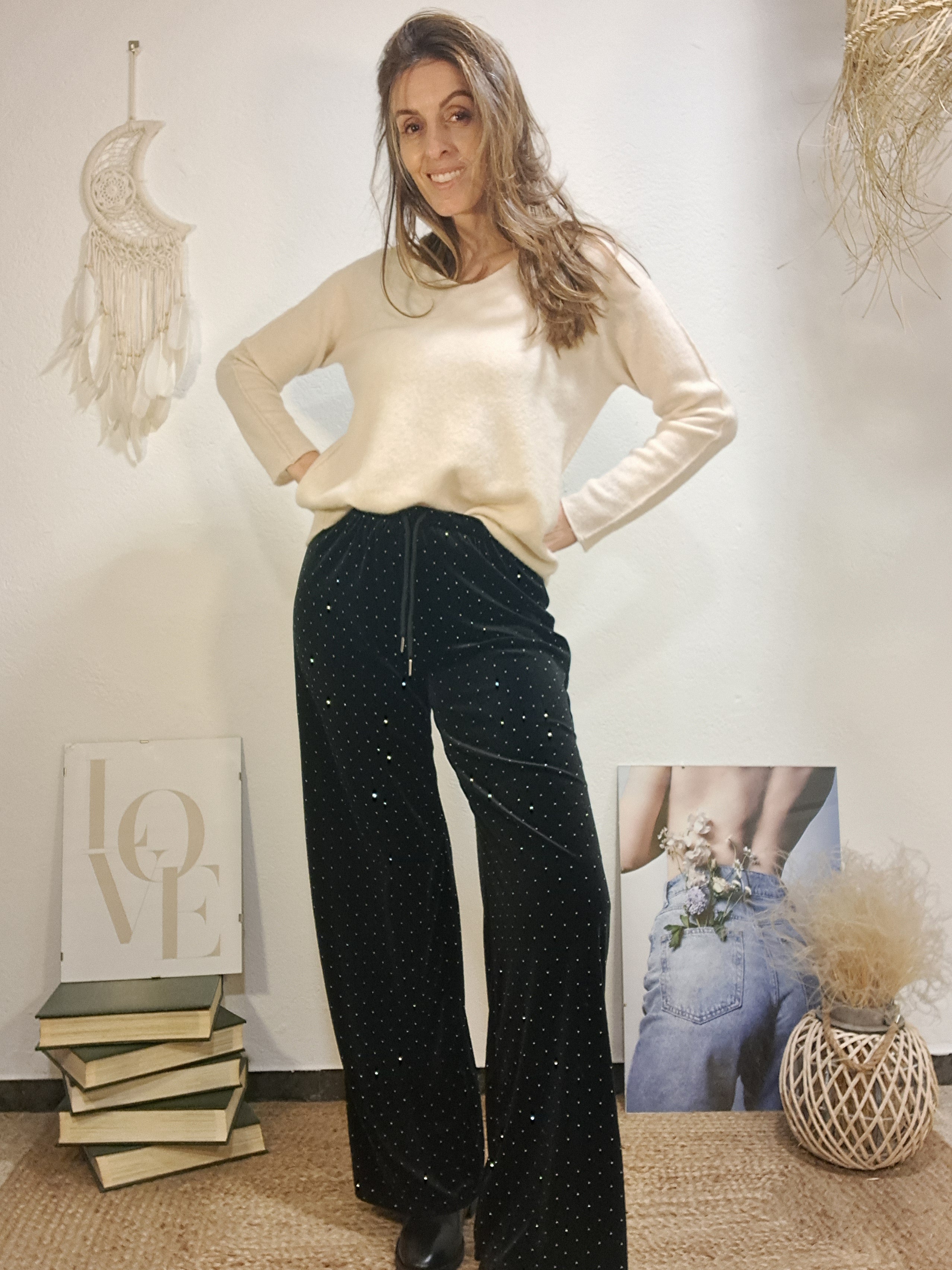 Pantaló brilli negre