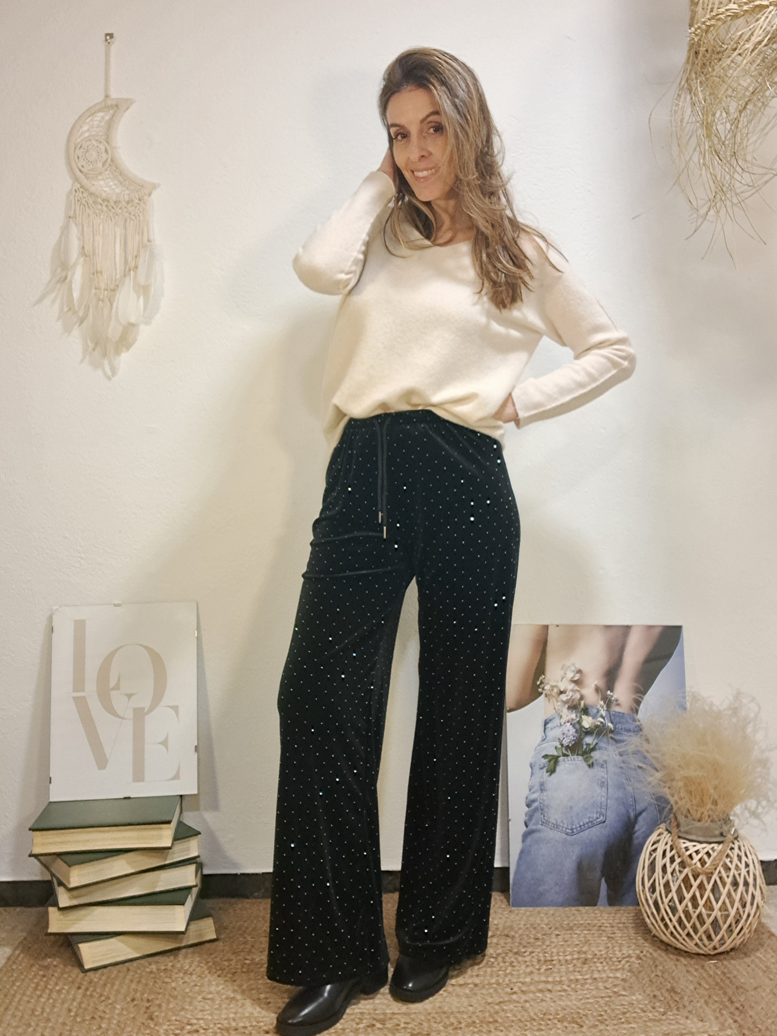 Pantaló brilli negre