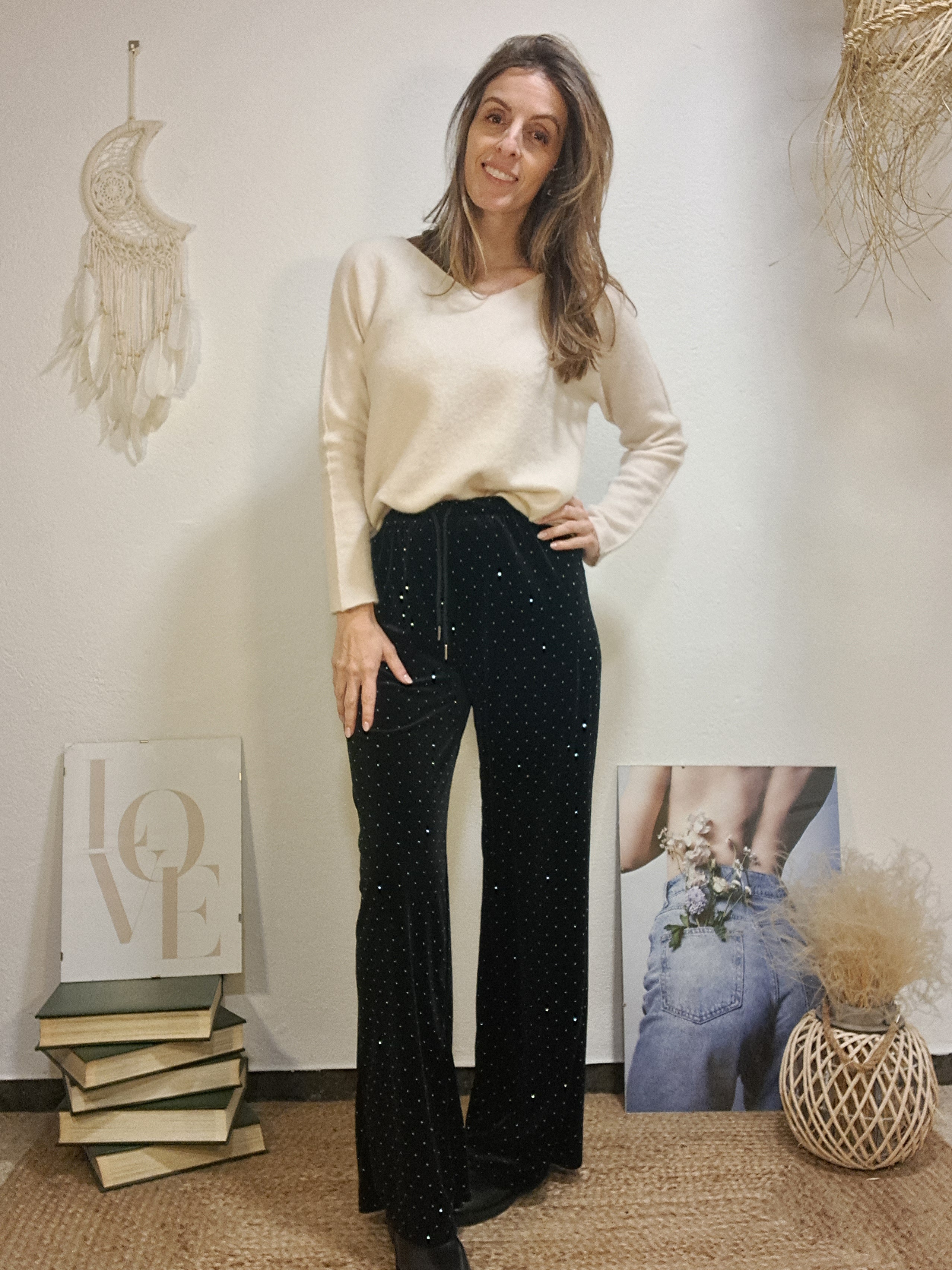 Pantaló brilli negre