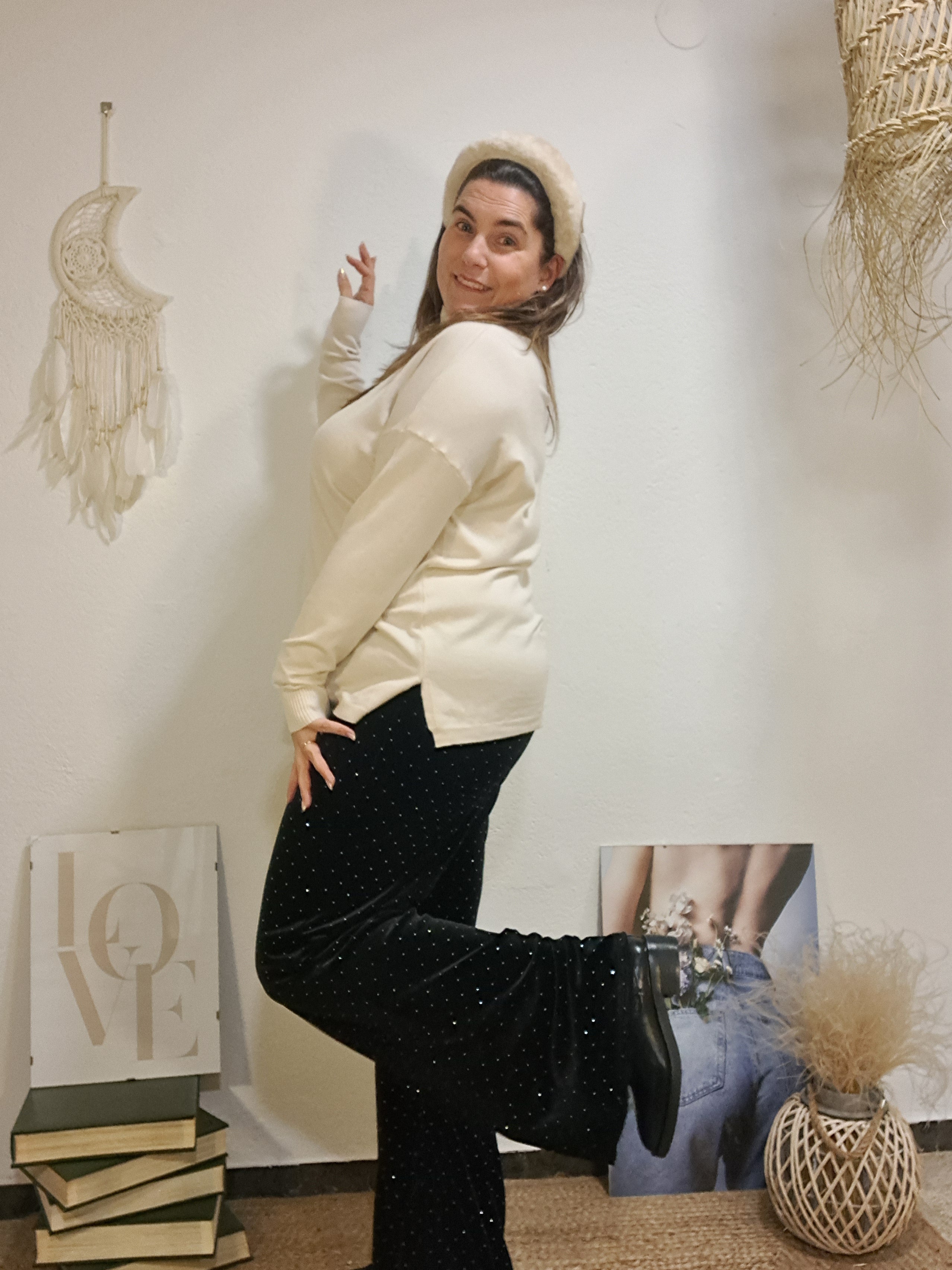 Pantaló brilli negre