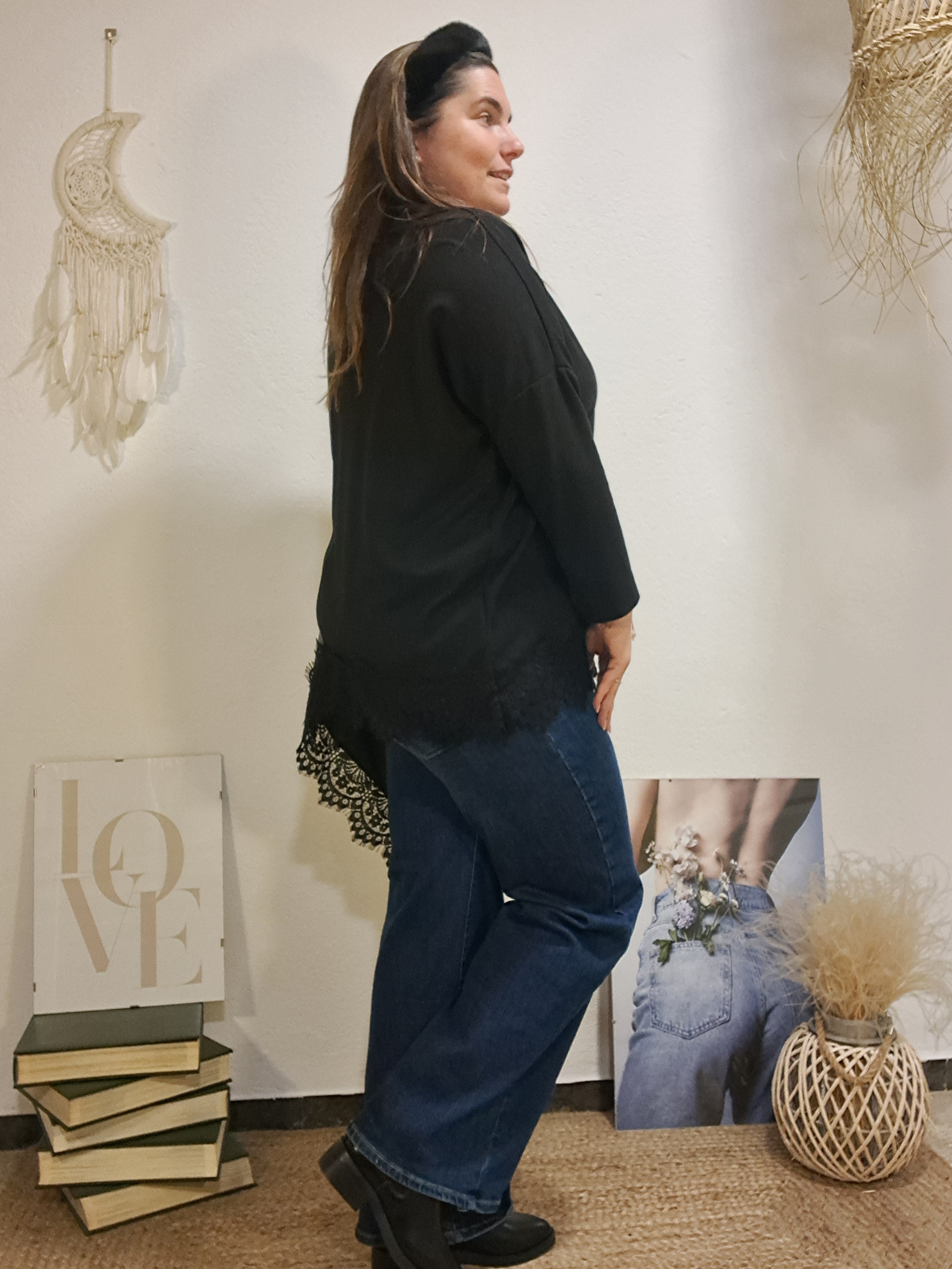 Samarreta asimètrica negra