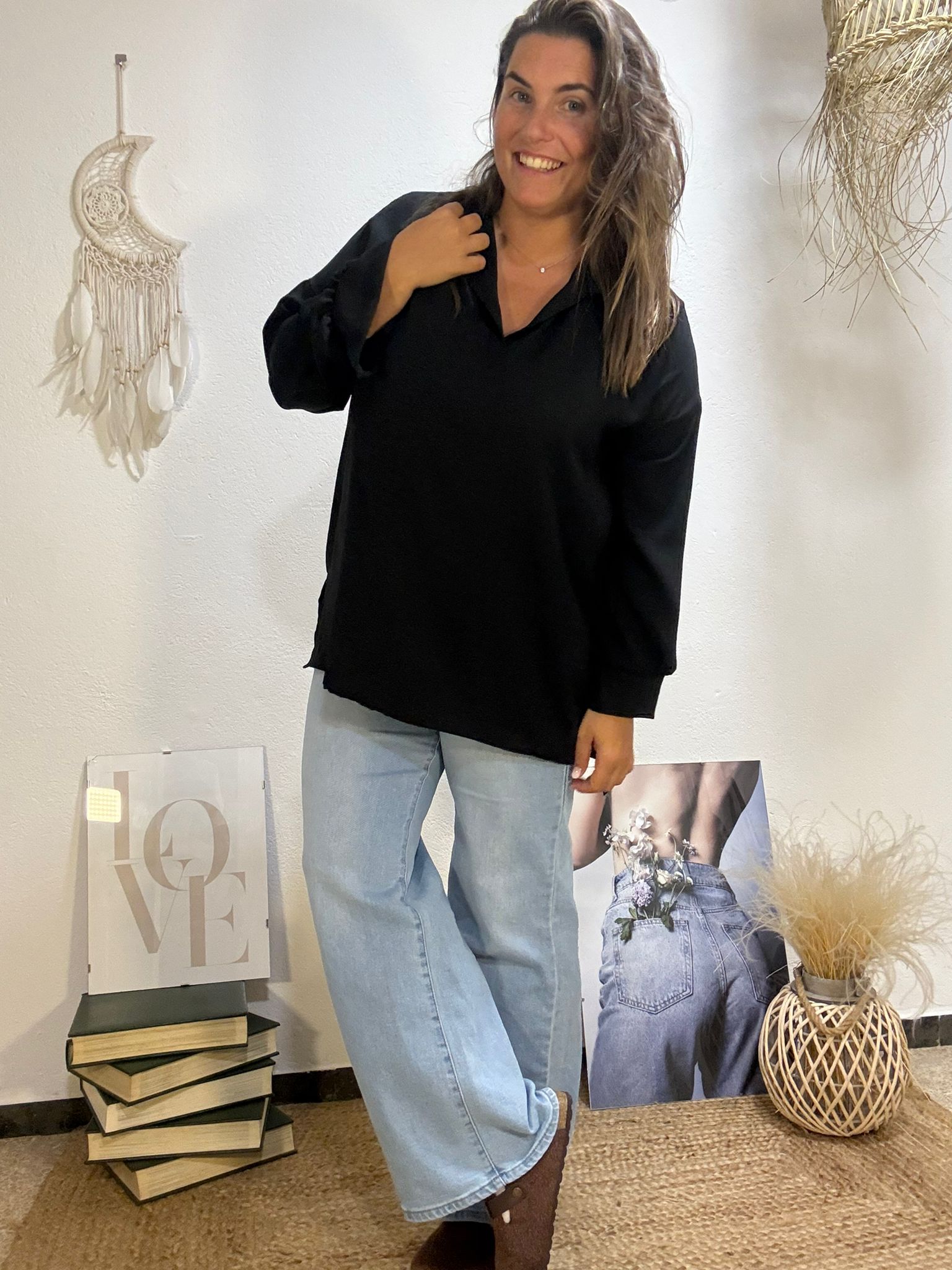 Camisa negre