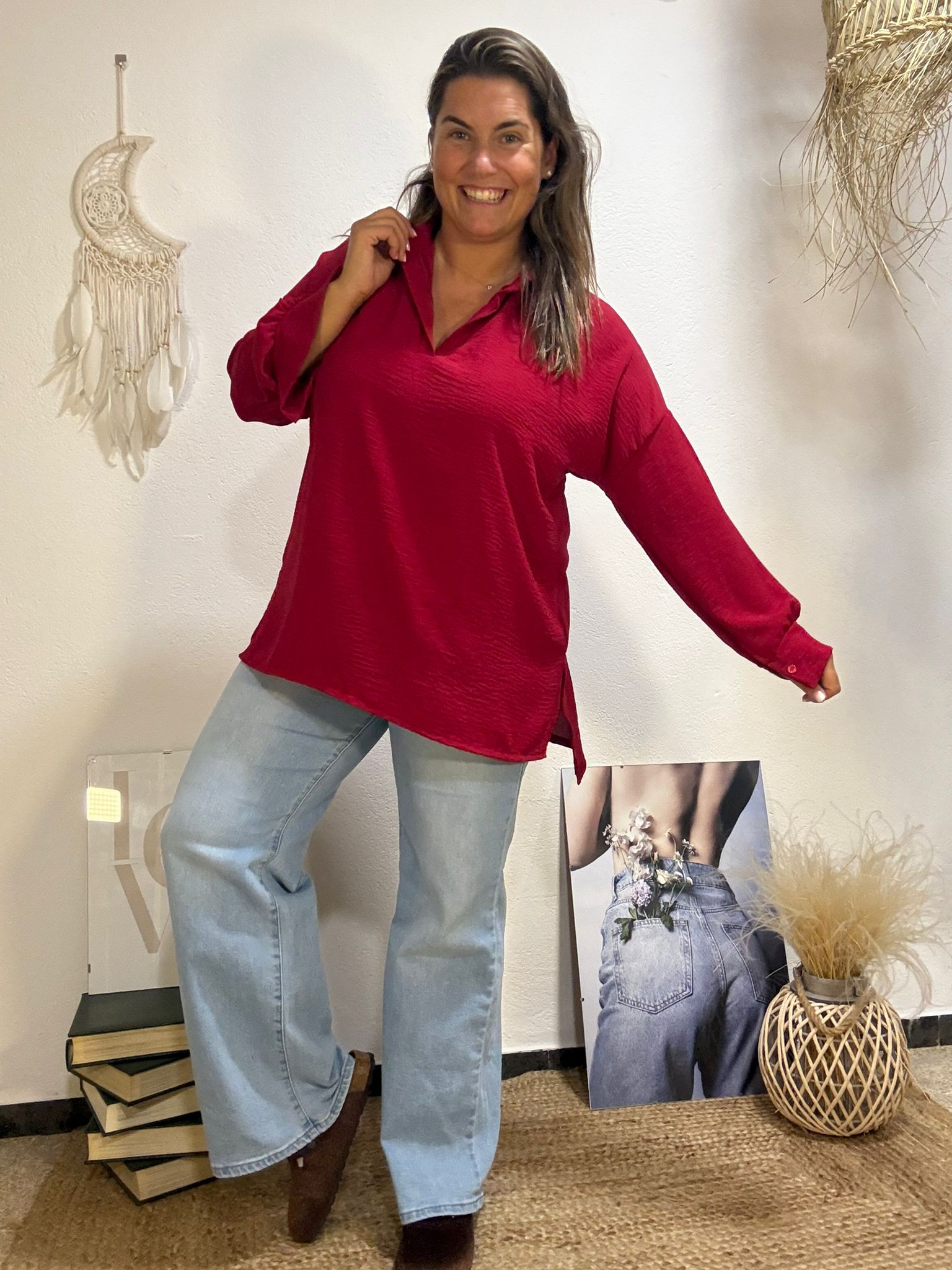 Camisa magenta